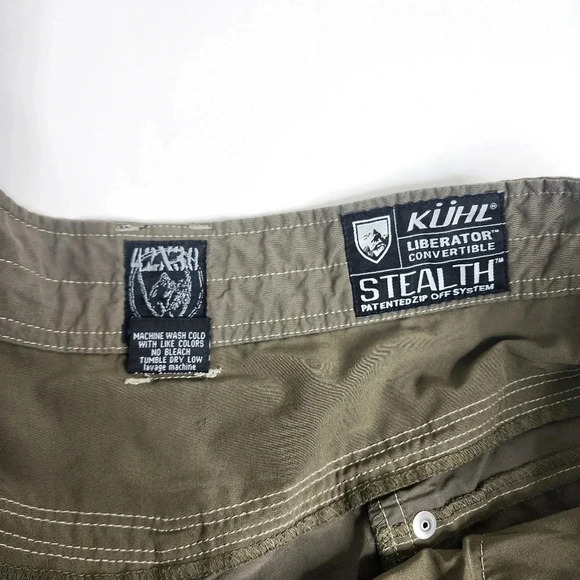 KUHL Liberator Stealth Convertible Hiking Pants Shorts Men's Green Size 42 x 30 - Picture 3 of 12